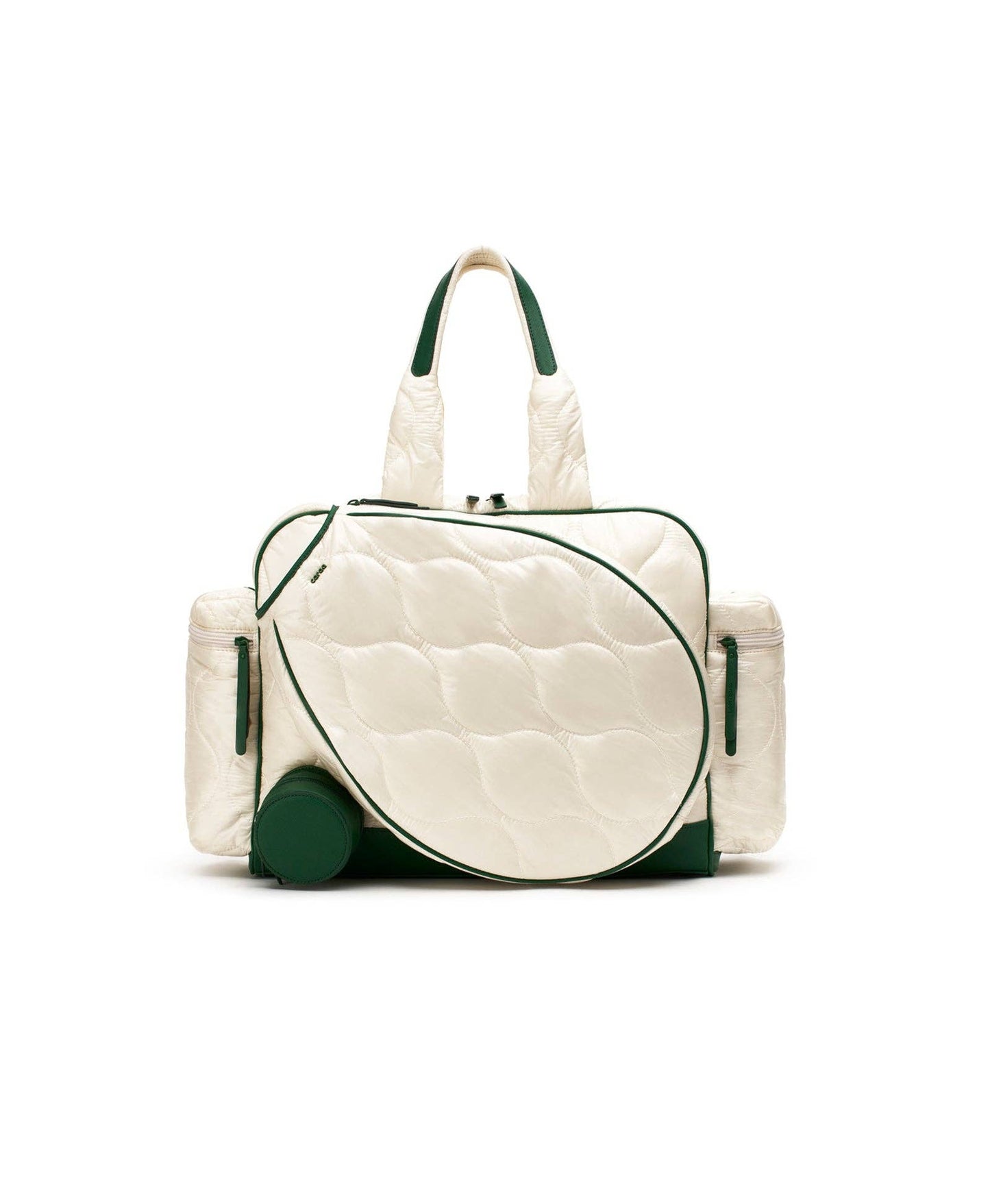 Tennis Quilted Duffel in Ivory