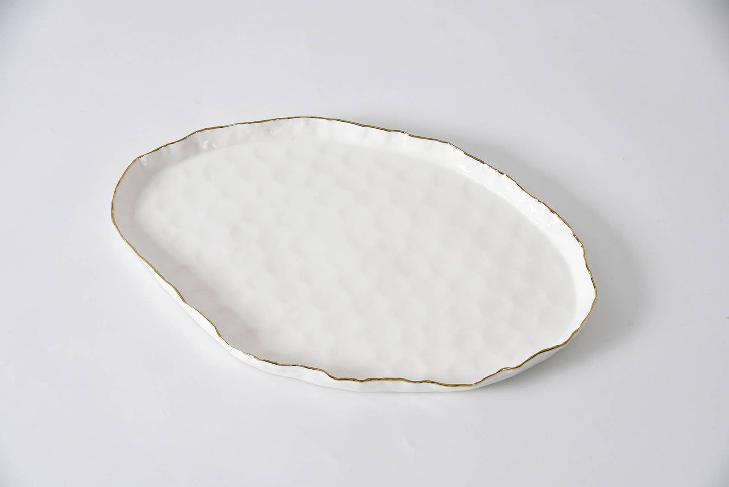Large White Porcelain Oval Platter