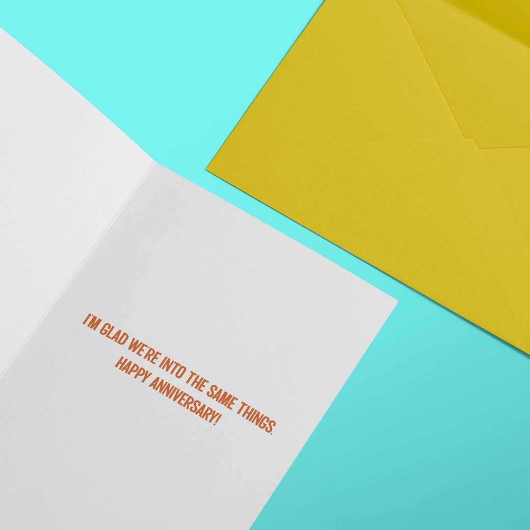 Into Resting - Funny Irreverent Anniversary Card