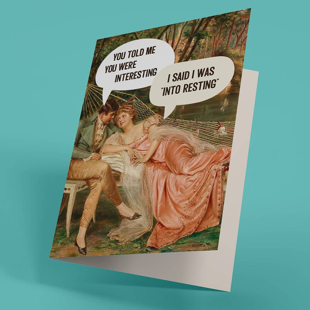 Into Resting - Funny Irreverent Anniversary Card