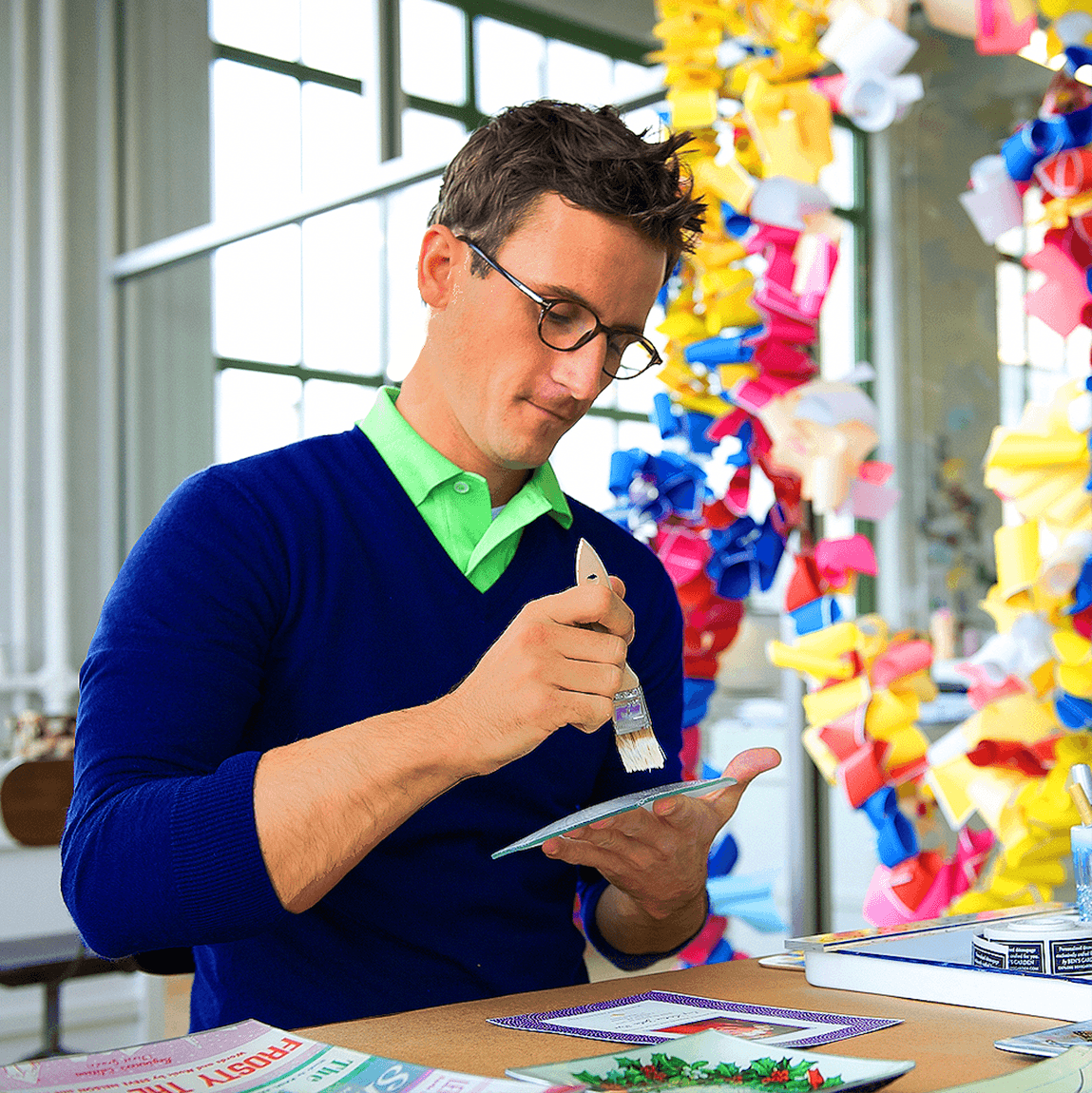 Pops. The Man. The Myth. The Legend. Decoupage Glass Tray