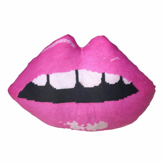 Organic Cotton Sateen "Moi" Sculpted Lips Pillow