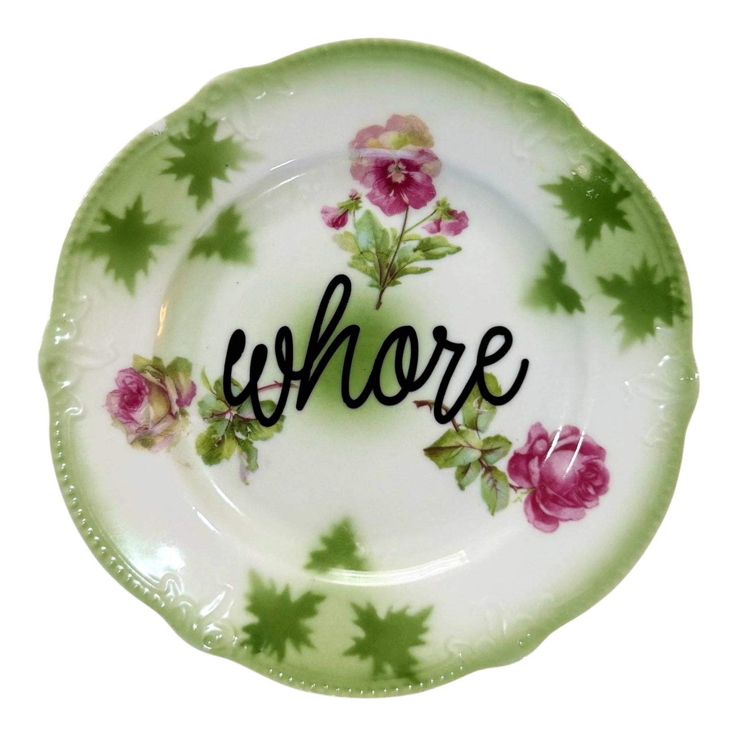Whore Vintage Plate
