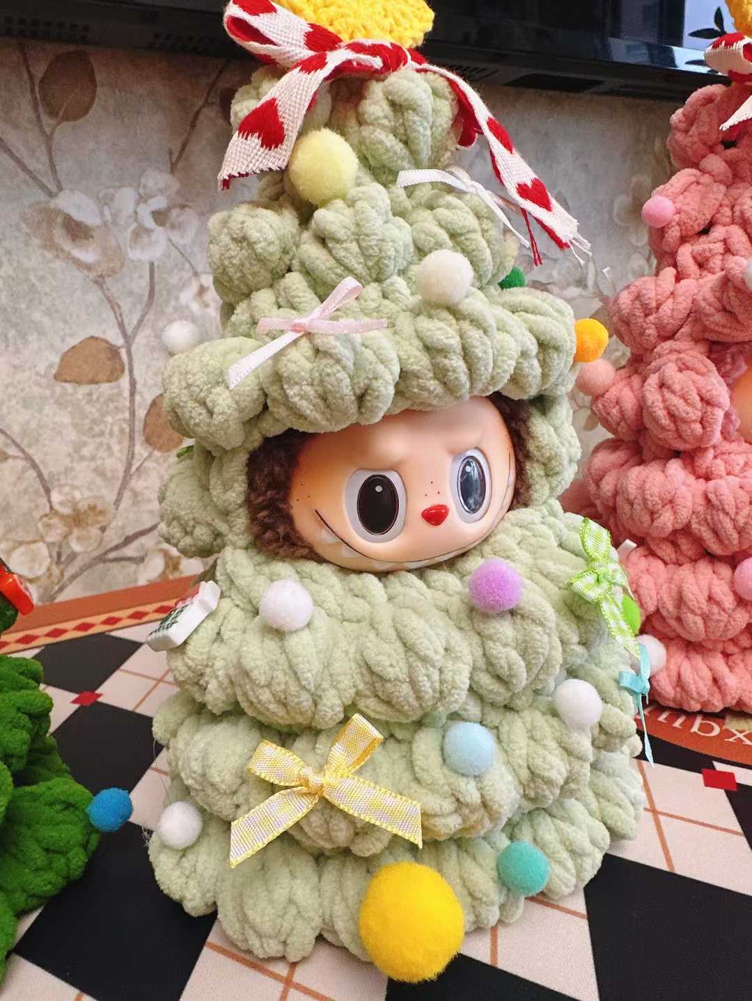 Labubu Christmas Tree Outfit, Holiday Decorations,Ornaments