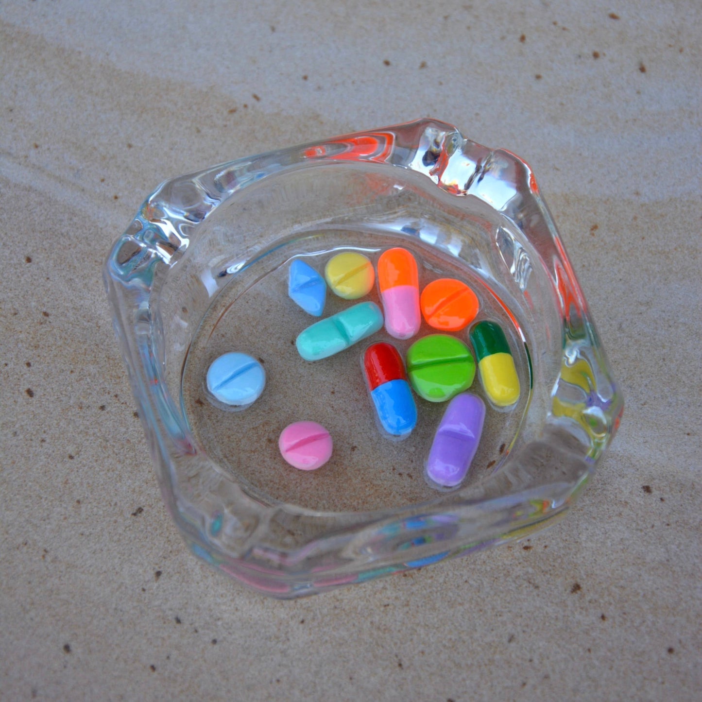 Happy Hour Ashtray (with fake pills)