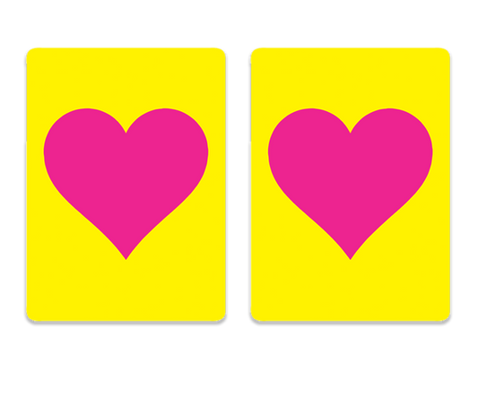 Cards-plastic playing cards 2 decks together-Heart Design