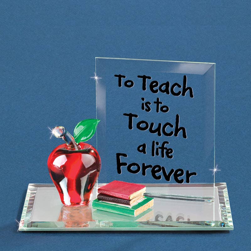 To Teach is to Touch a Life- Apple with Books-Gift