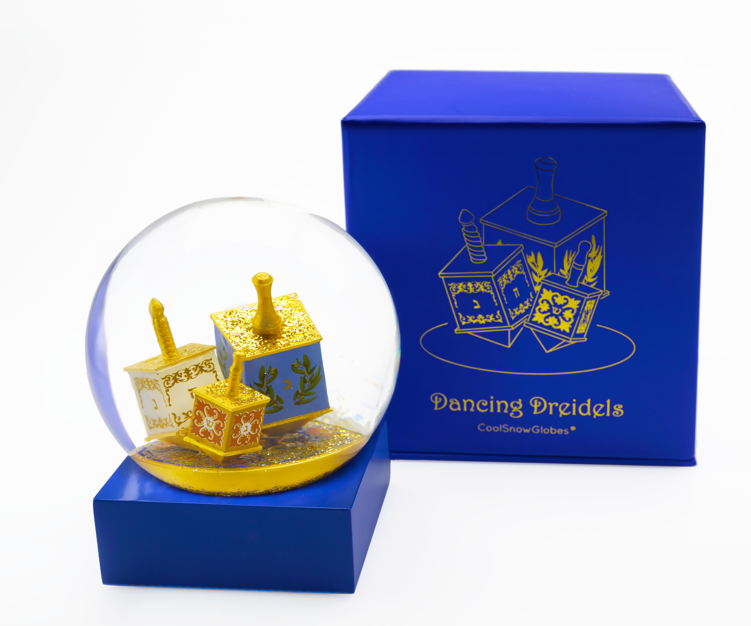 Dancing Dreidels Snow Globe