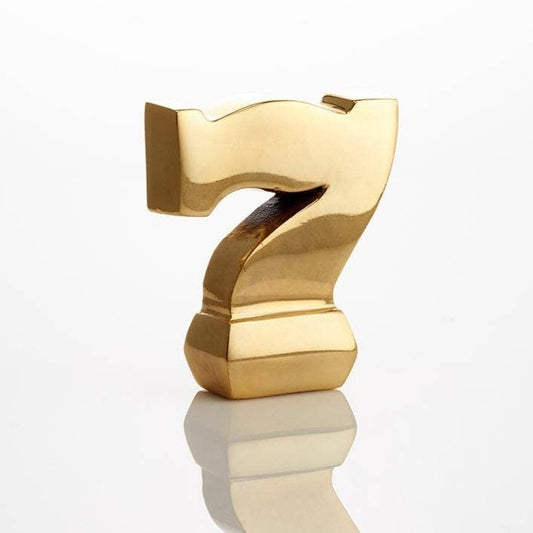 Lucky No. 7 Symbol Sculpture