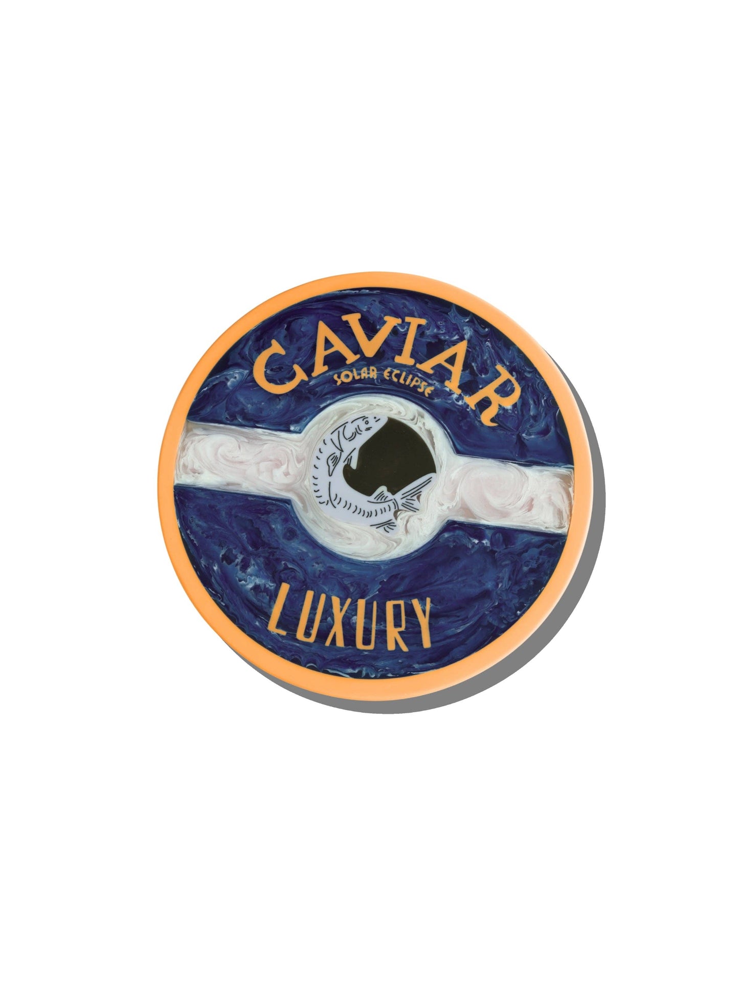 Hand-painted Resin Cheeseboard- Caviar