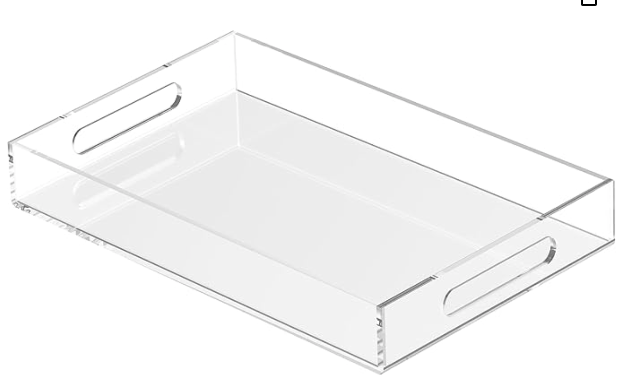 Clear Acrylic tray