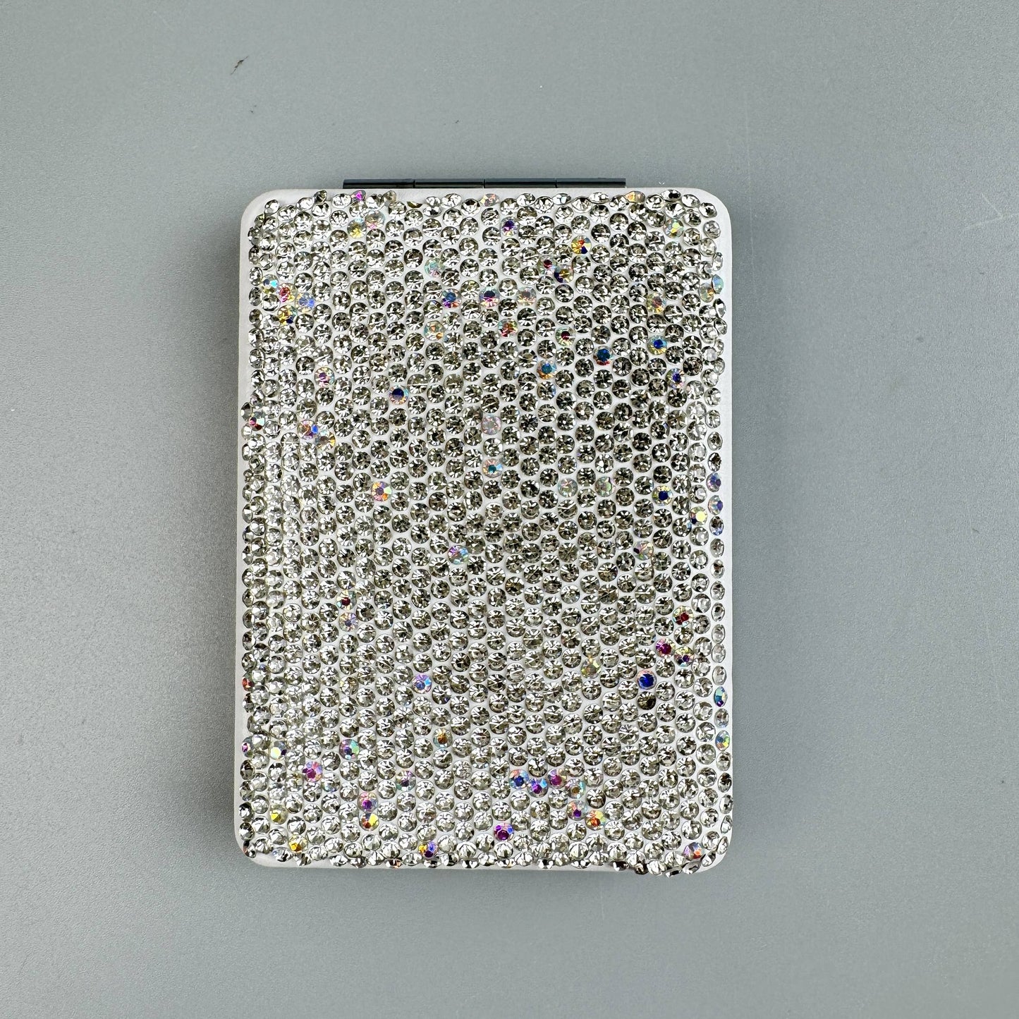 Square Rhinestone Folding Makeup Mirror