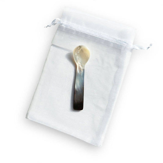 Black Mother of Pearl Caviar Spoon