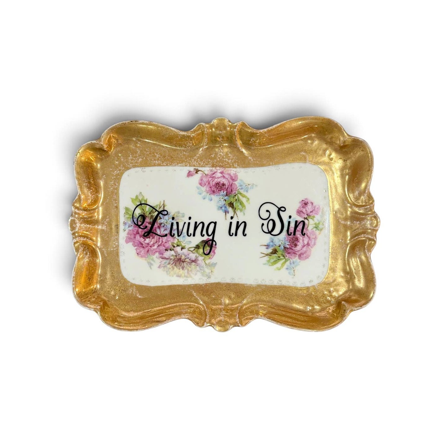 Living in Sin Vintage Plate