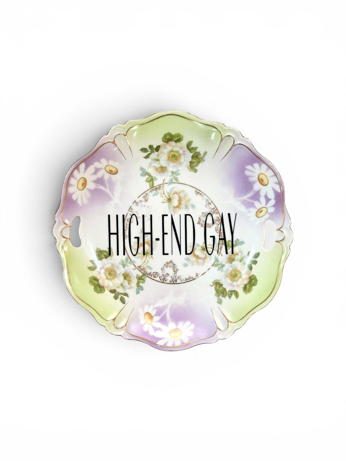High- End Gay Vintage Plate