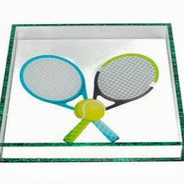 Acrylic square tennis tray