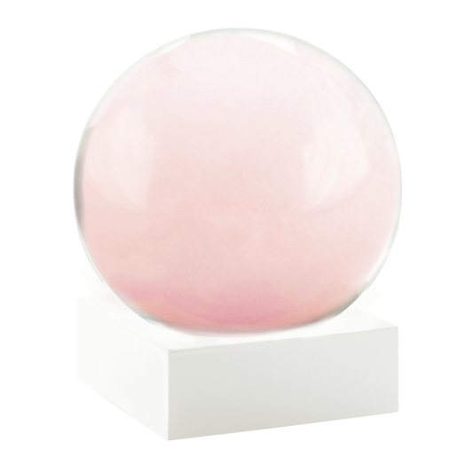 Pink Serenity Sphere Snow Globe