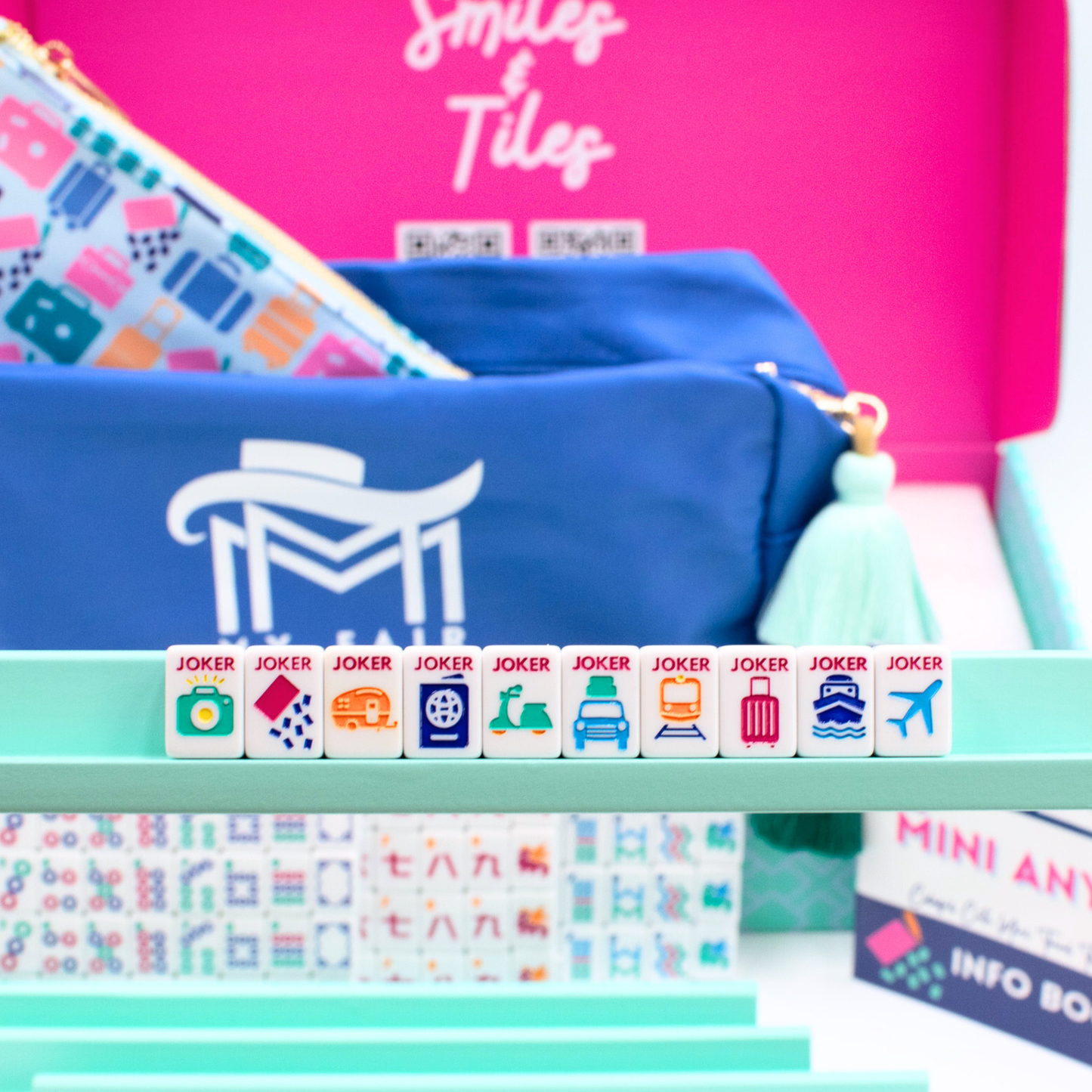 MINI TRAVEL MAHJONG  |  Mini Anywhere Series  |  White