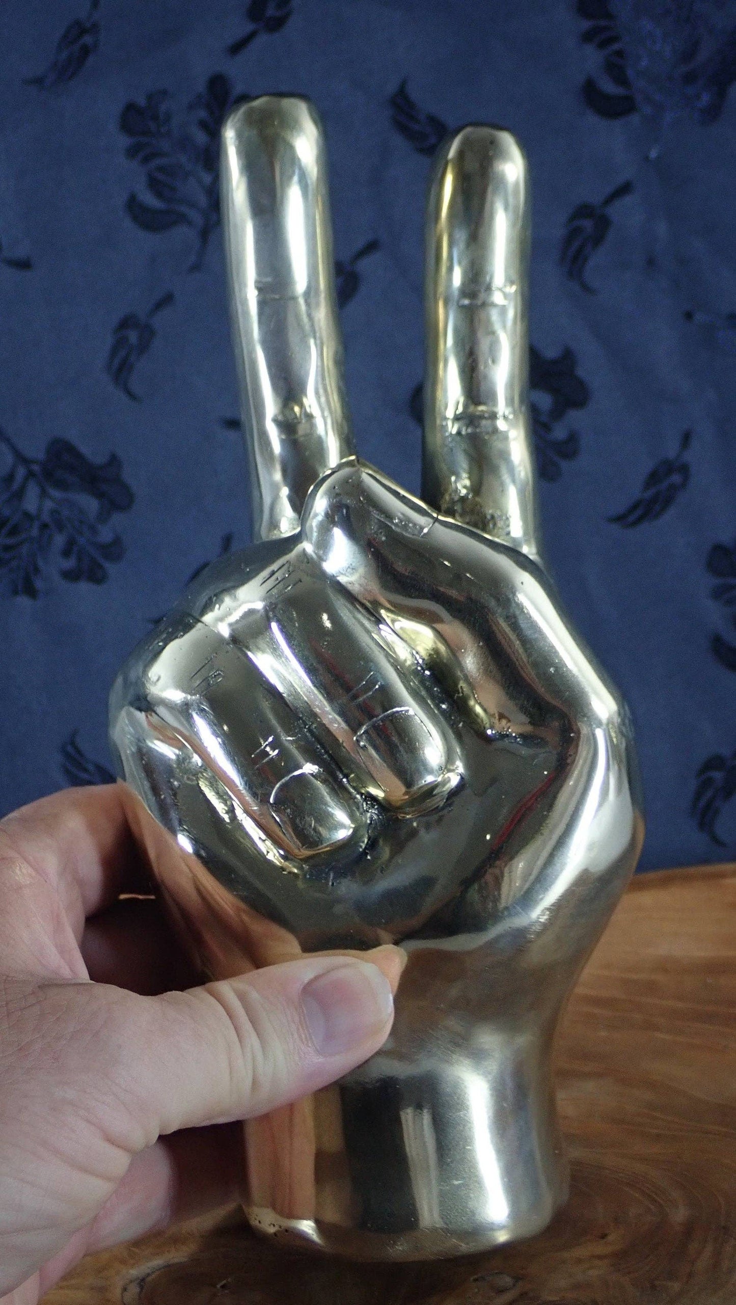 Peace decorative solid brass hand
