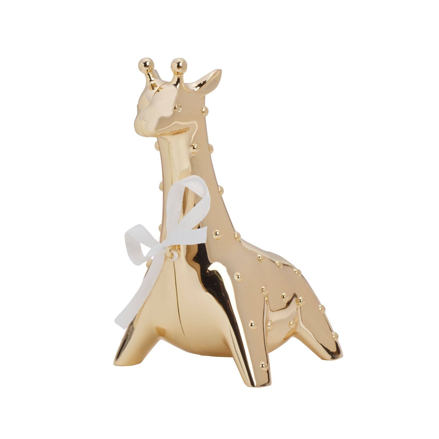 BABY GIRAFFE BANK GOLD