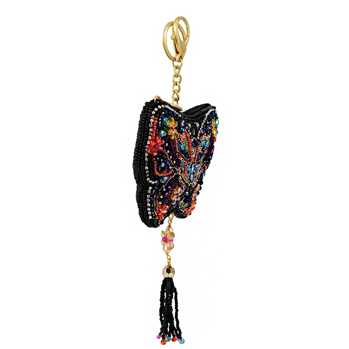 Flight of Fancy Butterfly Beaded Coin Purse