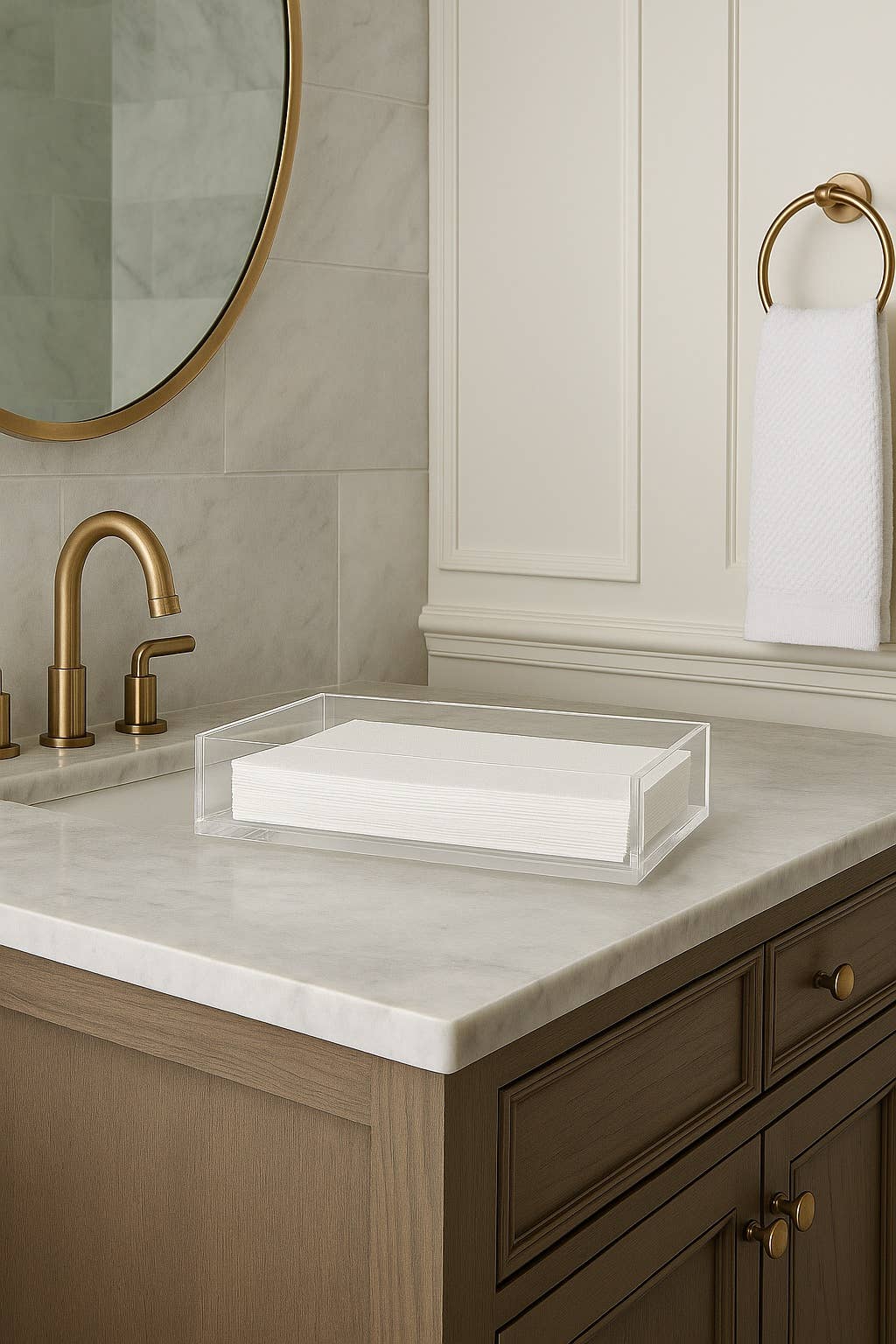 Acrylic Guest Napkin Holder