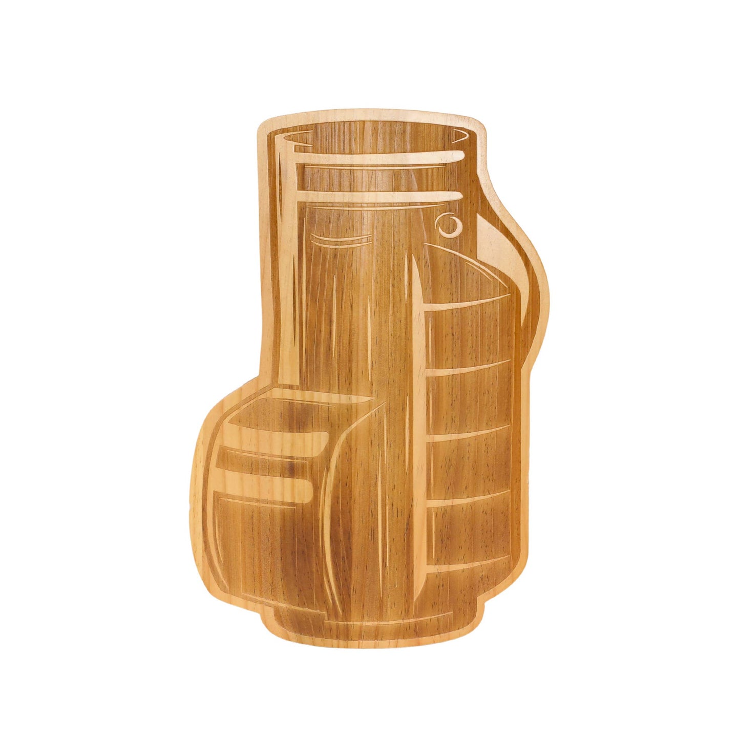 Golf Club Bag Wood Charcuterie Board - 12.75" x 19"