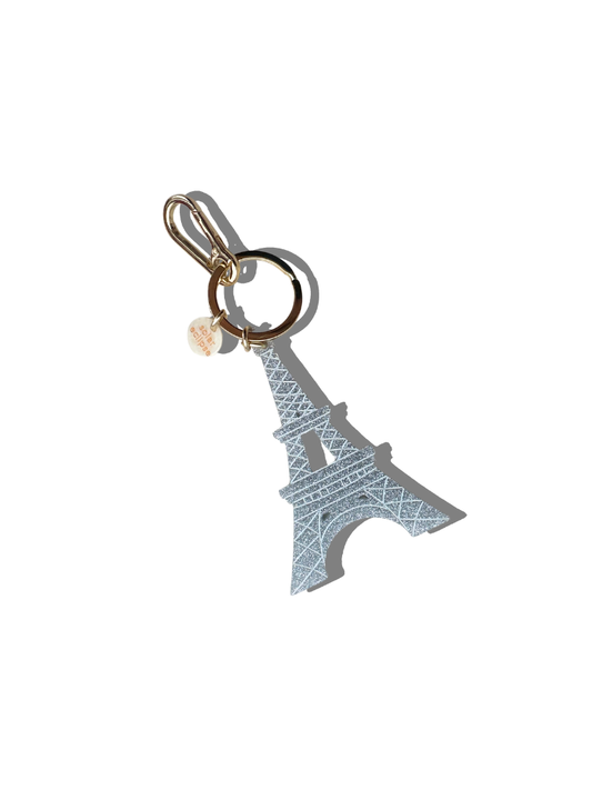 Hand-painted Eiffel Tower Bag Charm + Keychain