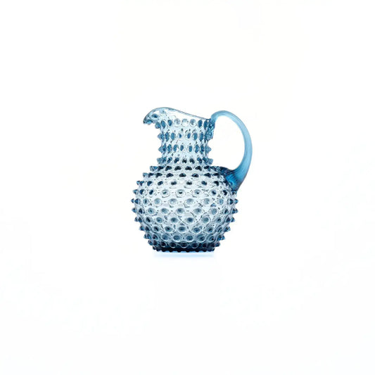 Handblown Hobnail Creamer - Midnight Blue