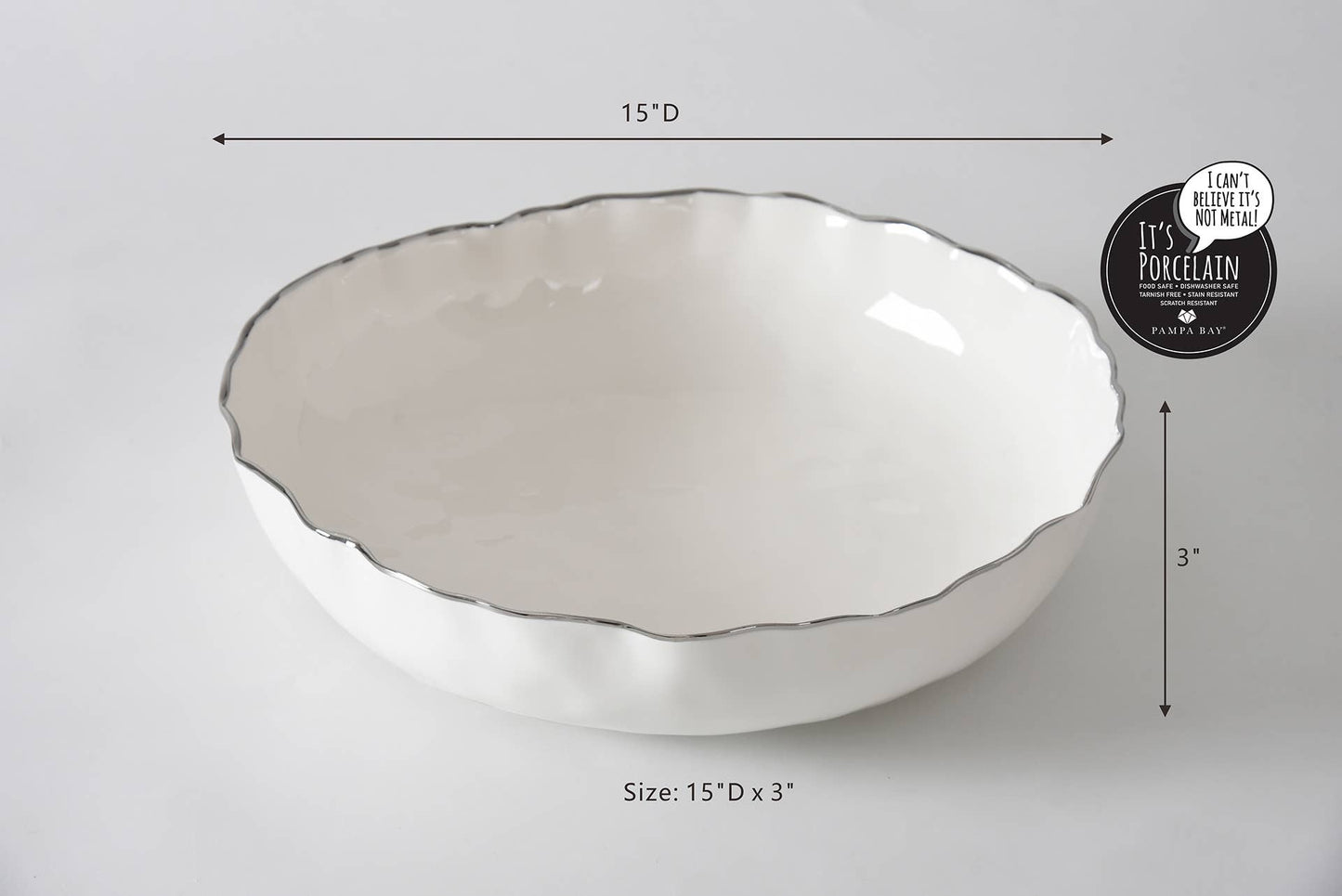 Extra Large Shallow Bowl