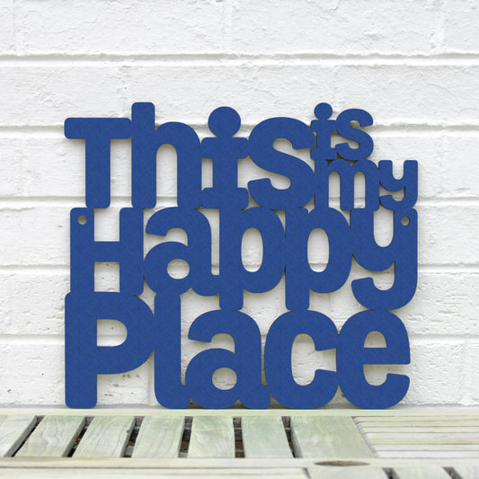 This Is My Happy Place Laser Cut Wood Wall Decor