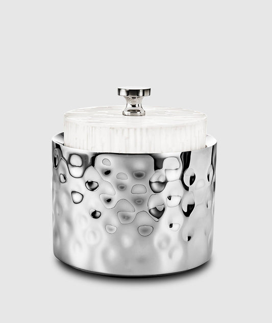 Glacier Ice Bucket w/White Resin