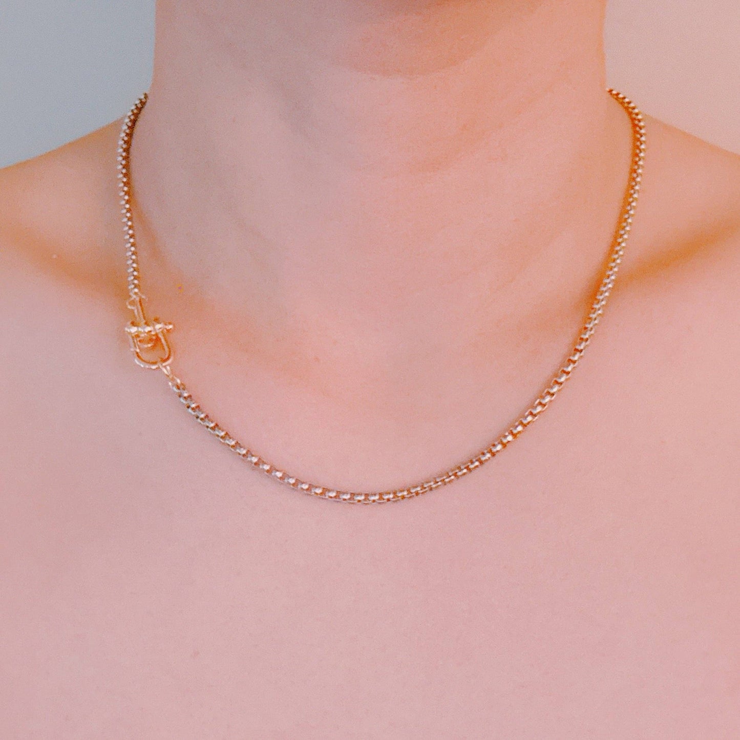 U Link Lock Chain Necklace