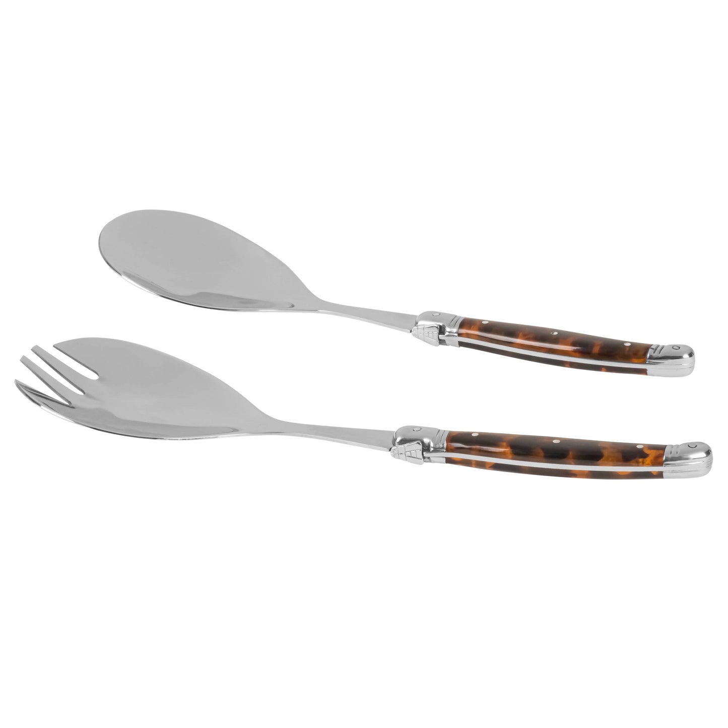 French Connoisseur Tortoise Shell Salad Servers