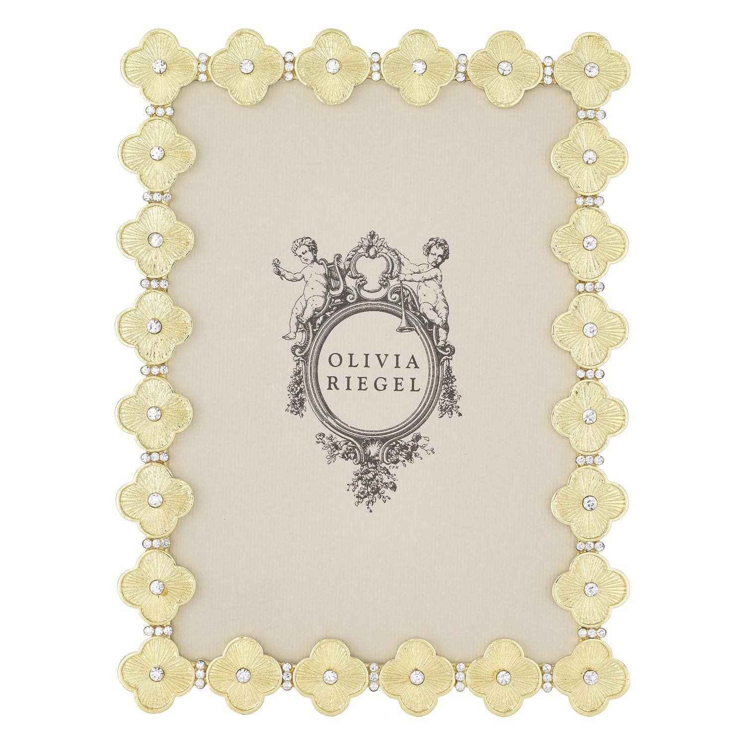 Gold Pavé Clover Frame - Thumbnail 4