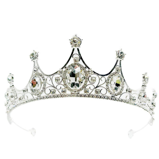 Faux Silver and Crystal Tiara