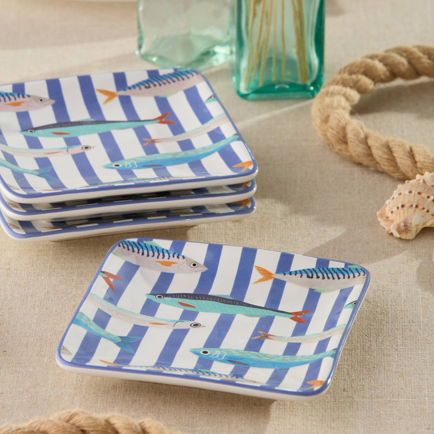 Something Fishy Canape Plates, 6"