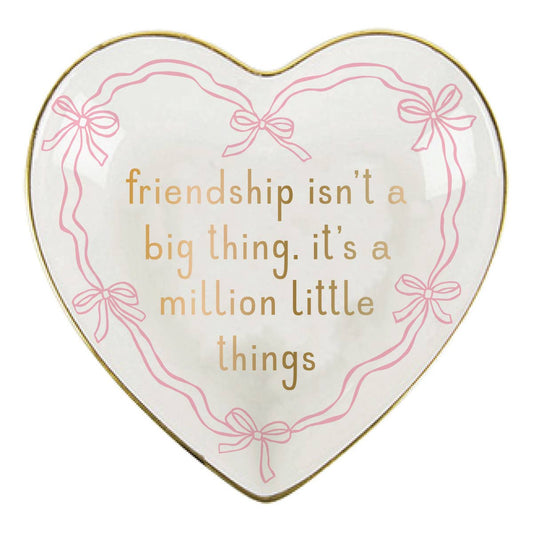 Friendship is a Million Things Heart Trinket Tray