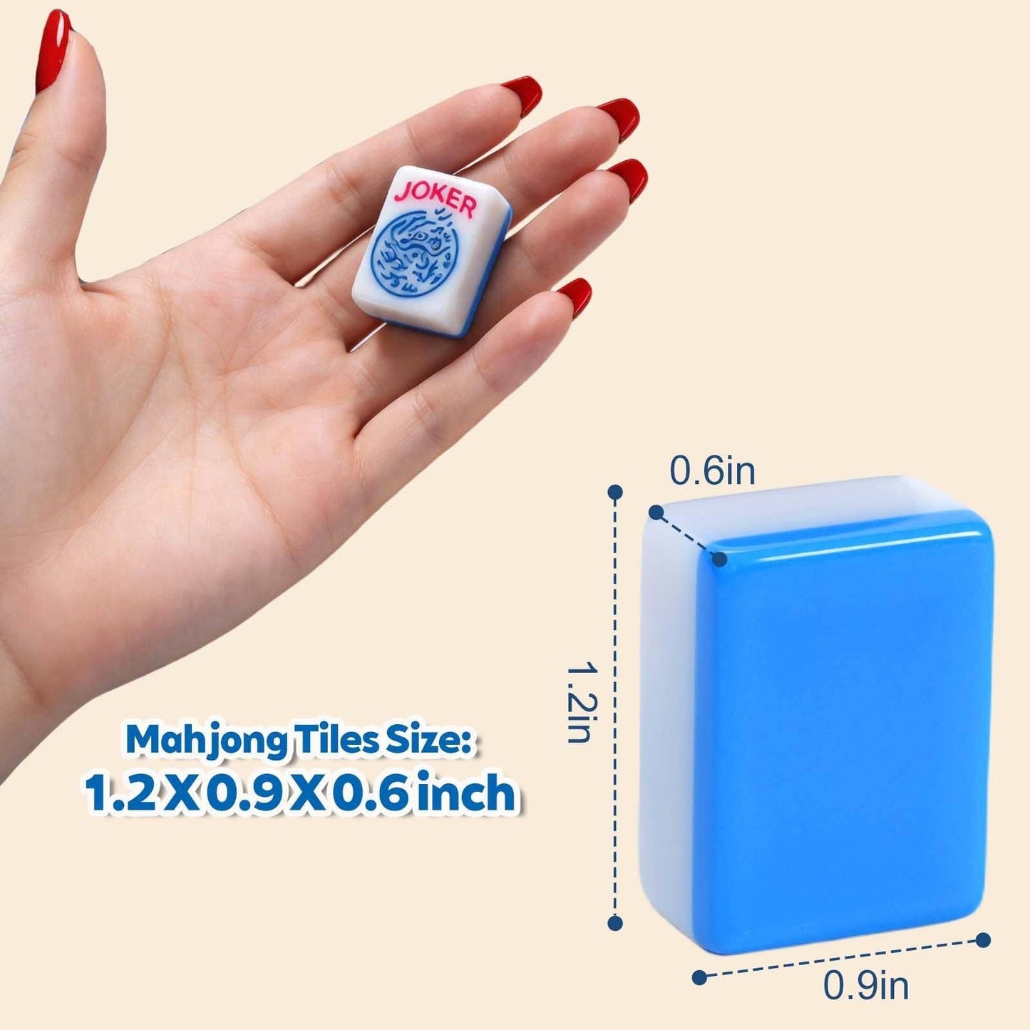 Melamine Mahjong Set