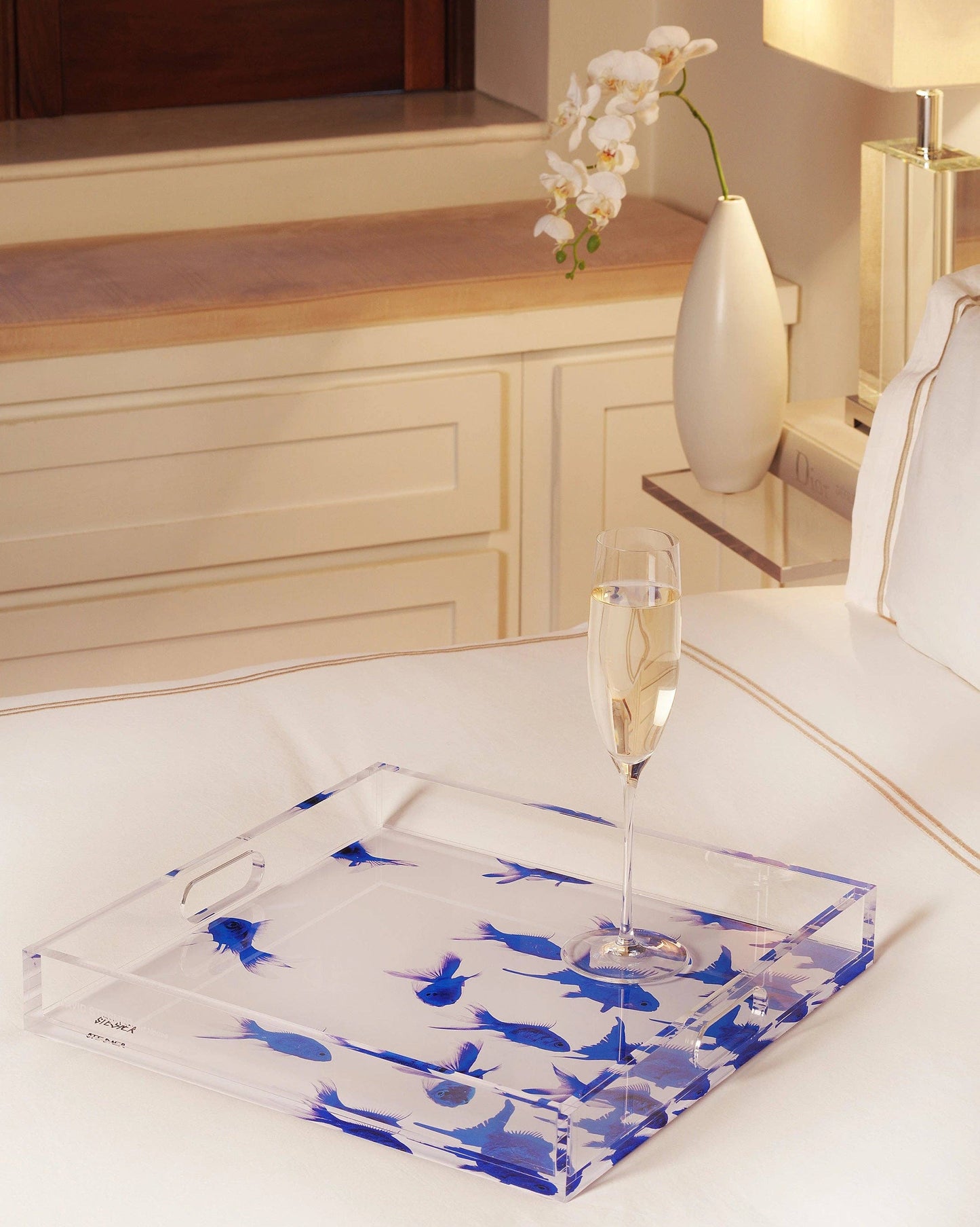 The Sapphire Swim Blue Fish Tray