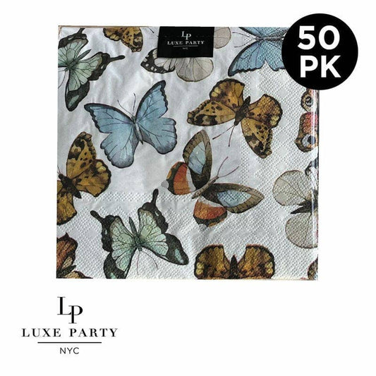 Butterfly Paper Lunch Napkins | 50 Napkins