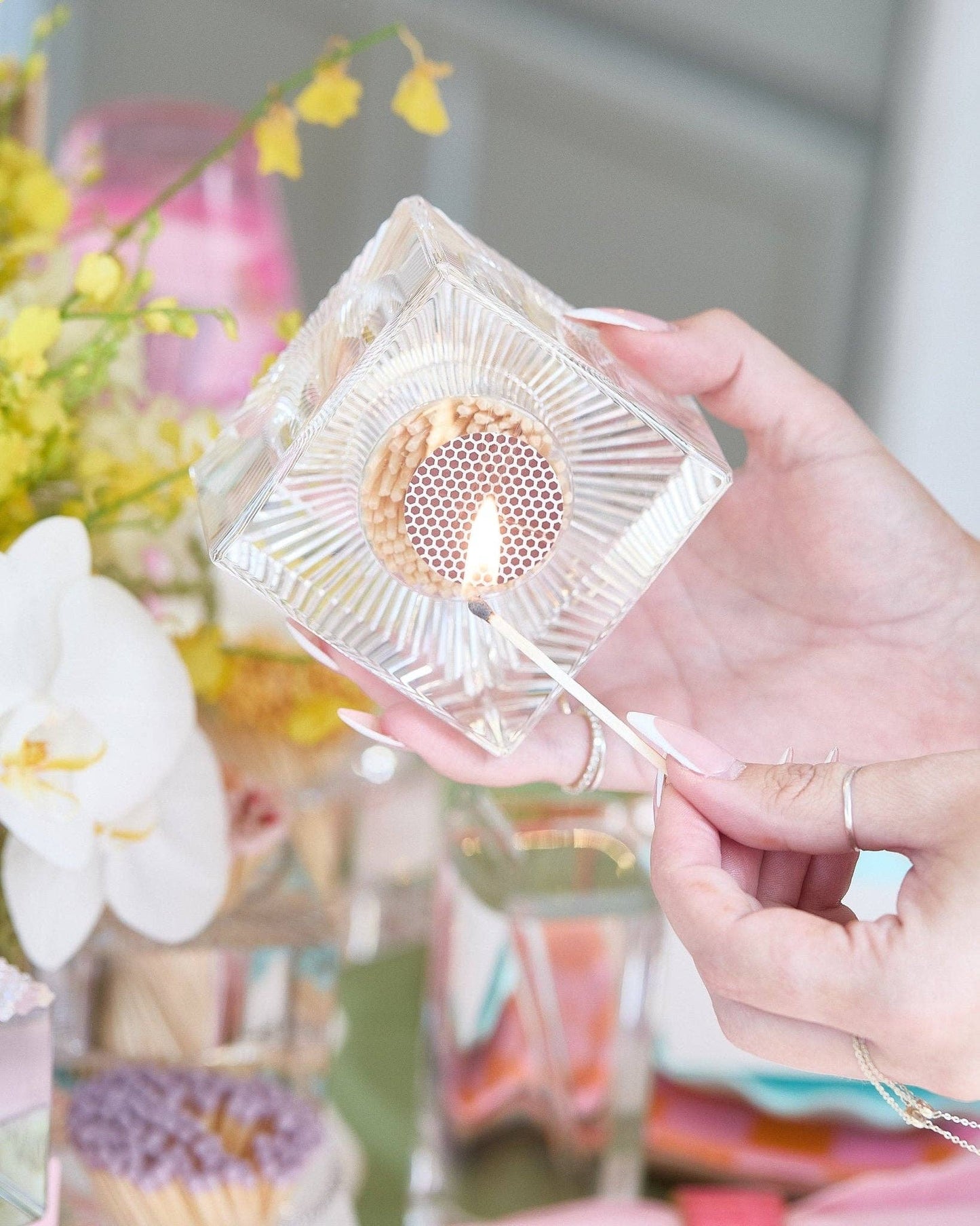 Square Match Striker | Black Matches