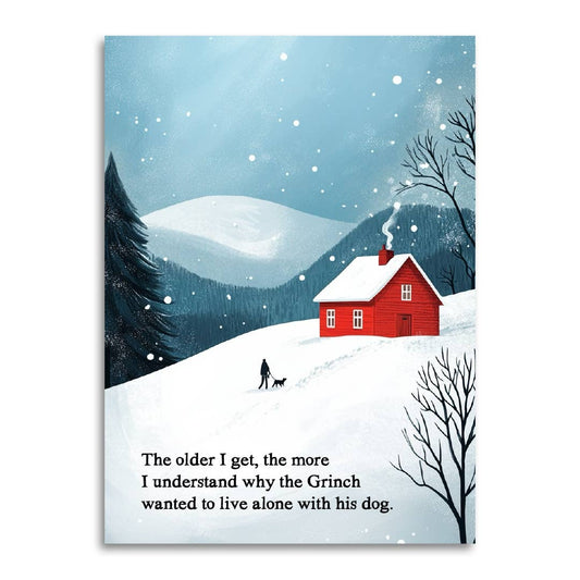 The Older I Get - Funny Dog Lover Christmas Card
