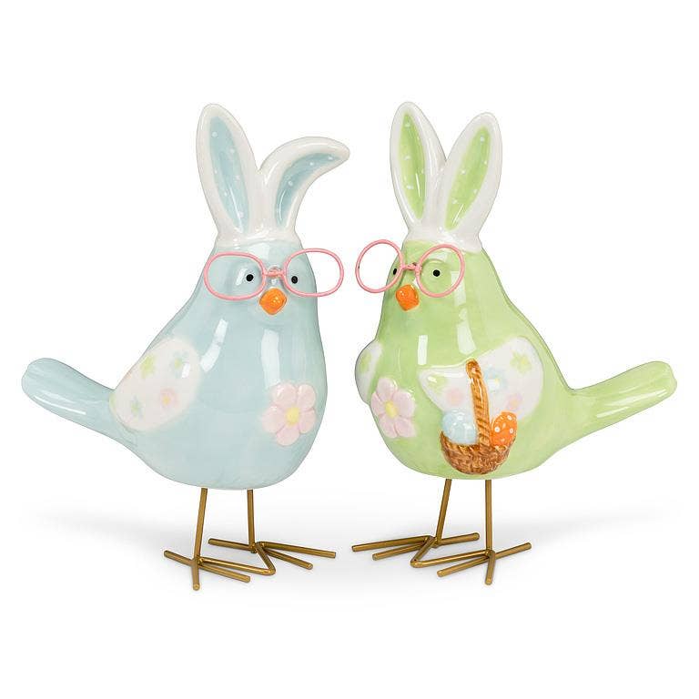 Easter Chicks with Rabbit Ears Assorted-6"H (Each Sold Separately)
