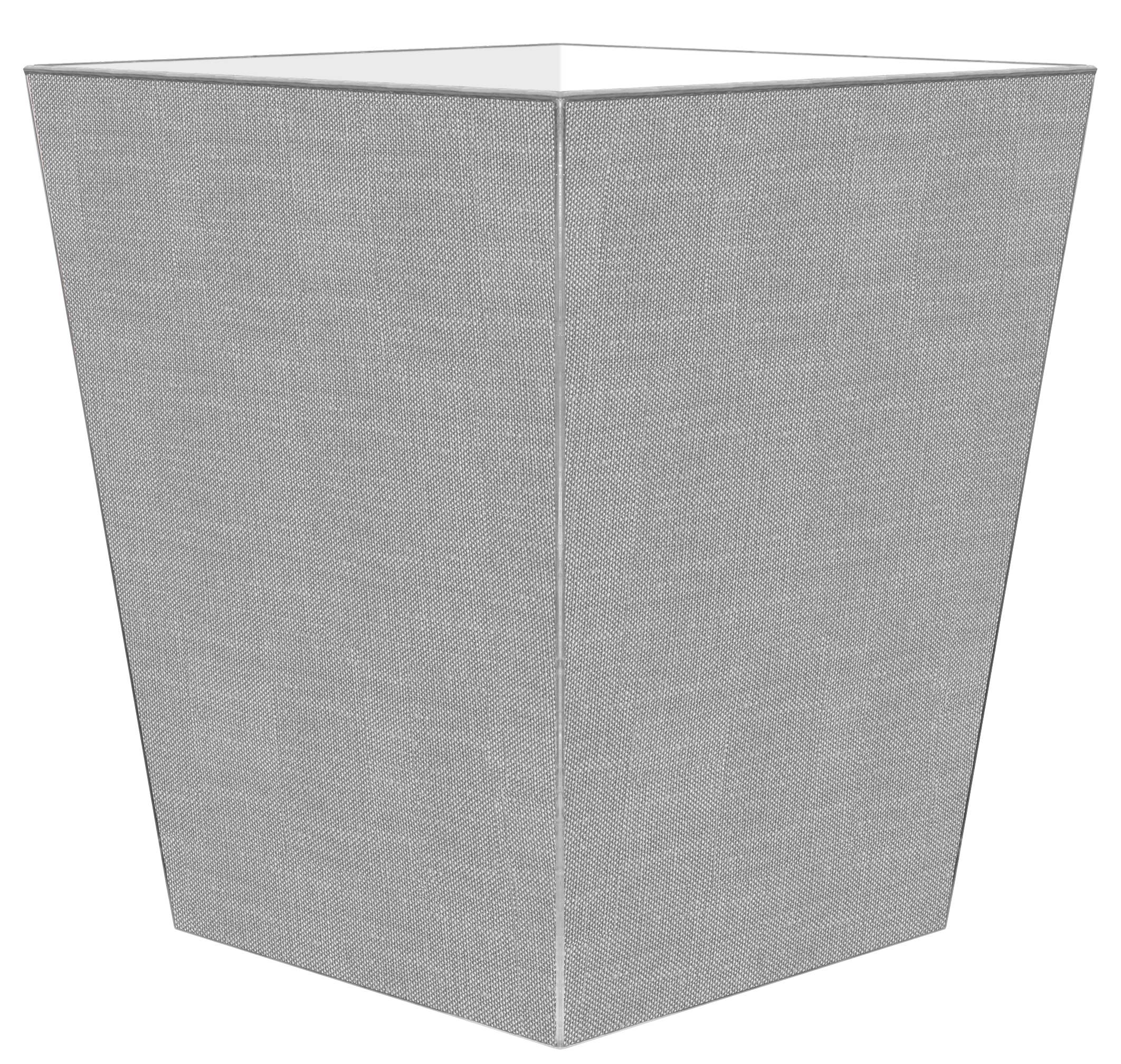 Grey Linen Wastepaper Basket