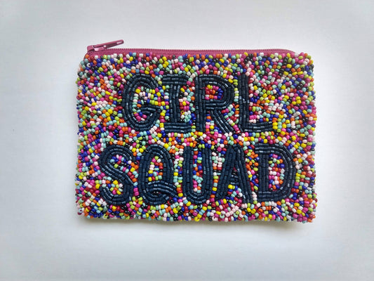 Beaded Coin Purse- Girl Squad