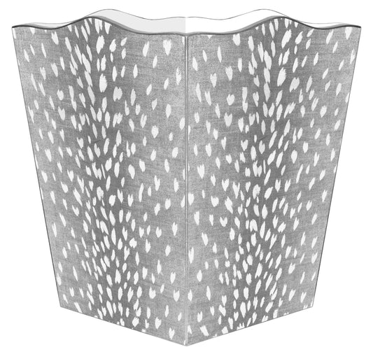 Wastepaper Basket in Grey Antelope