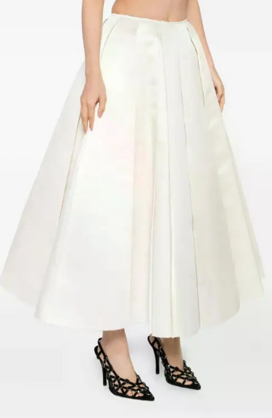 Satin Panelled Skirt by A.W.A.K.E. MODE