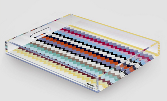Missoni Riverbero Tray Rectangluar Large Multicolor (12” x 18”)